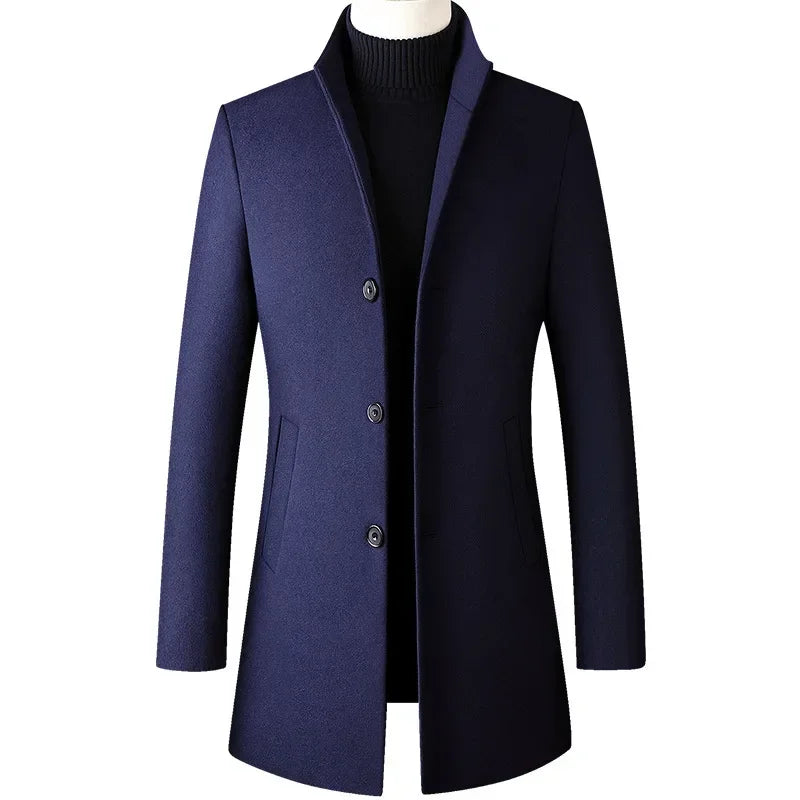 Autumn and Winter BROWON Brand Long Jackets for Men