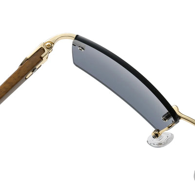 Rimless Rectangle Sunglasses