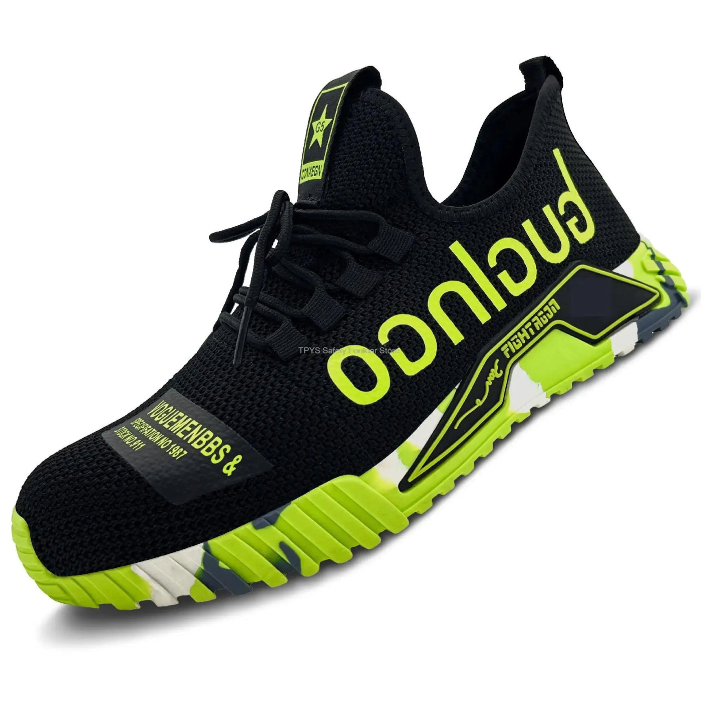 Men Lightweight Steel Toe Safety Shoes