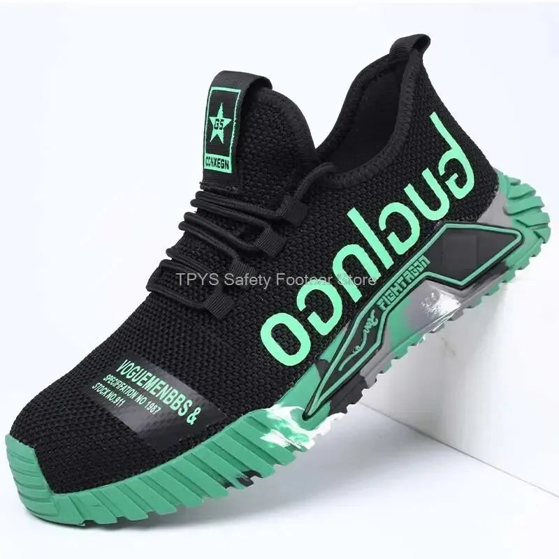 Men Lightweight Steel Toe Safety Shoes