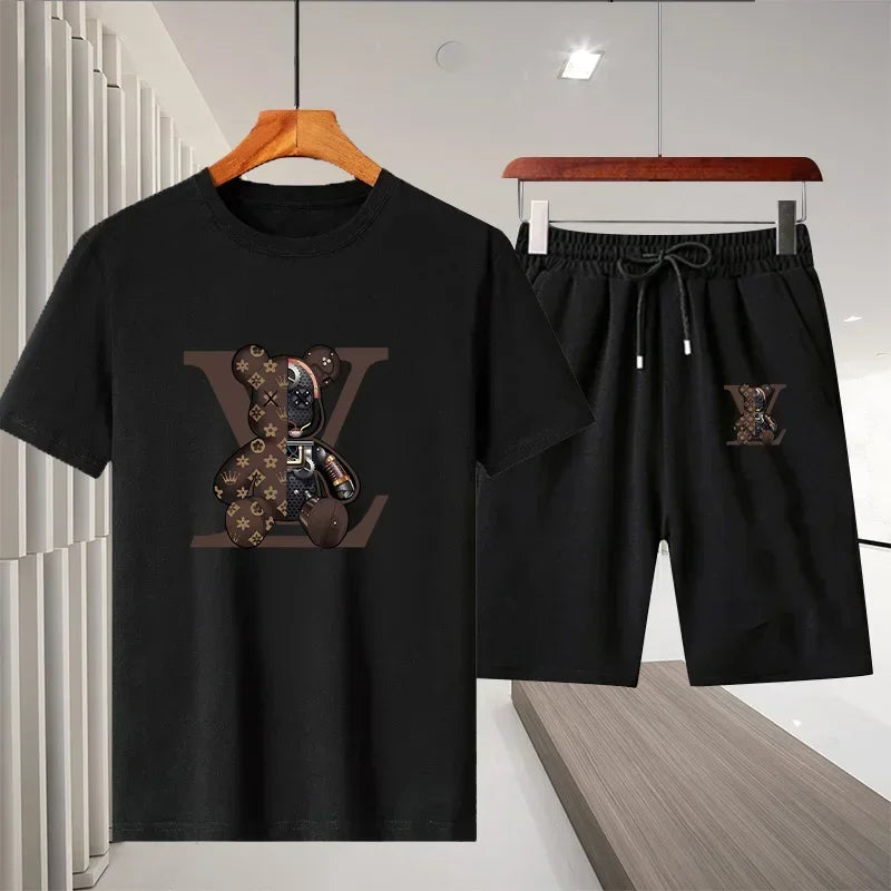 summer leisure men's sports suit