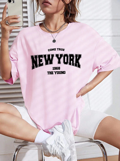 The New York Is Young Cotton Woman Tshirts