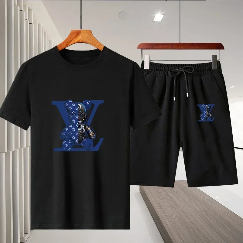 summer leisure men's sports suit