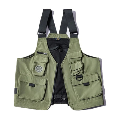 Maden Men Multi-pocket Tactical Vest Jacket