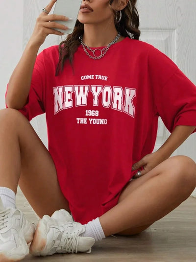 The New York Is Young Cotton Woman Tshirts