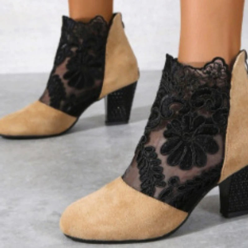 Women's Lace Heeled Shoes