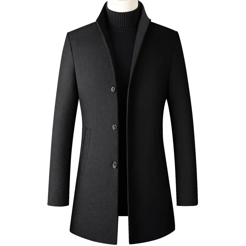 Autumn and Winter BROWON Brand Long Jackets for Men