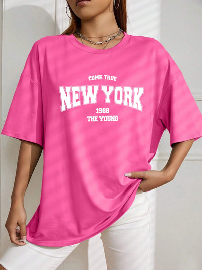 The New York Is Young Cotton Woman Tshirts