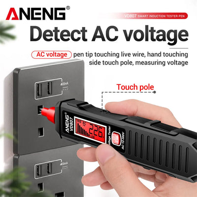 Portable 50/60Hz Smart Electric Pen Tester