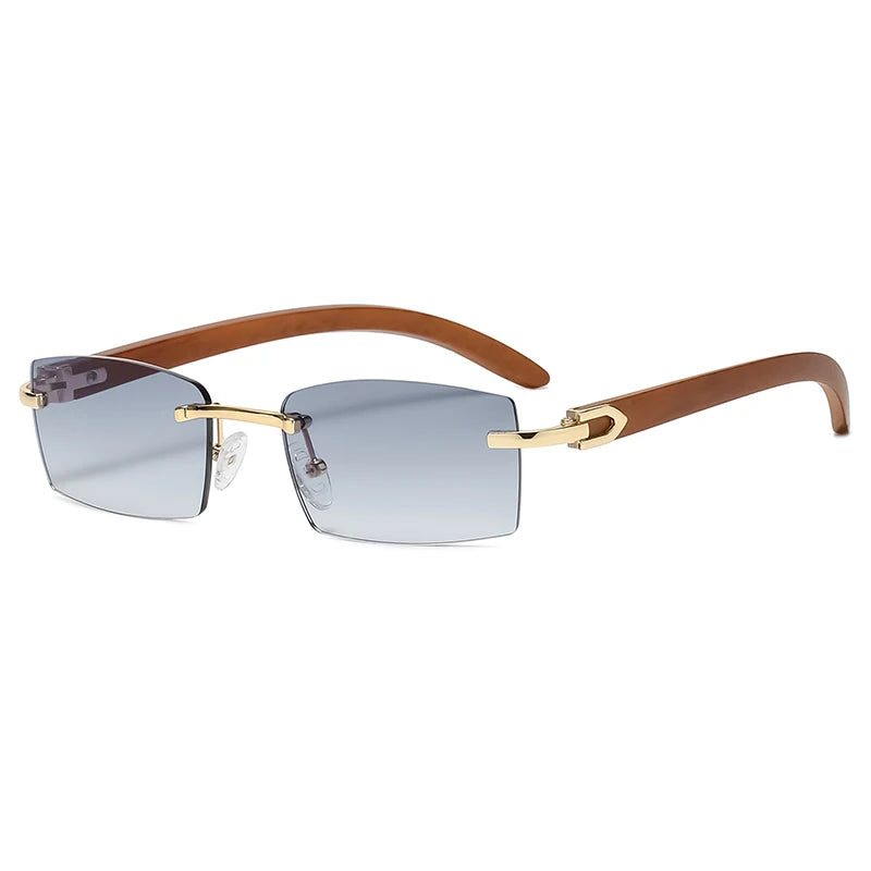 Rimless Rectangle Sunglasses