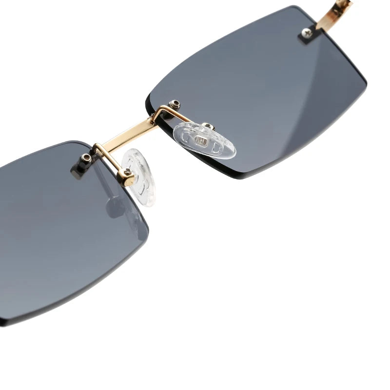Rimless Rectangle Sunglasses
