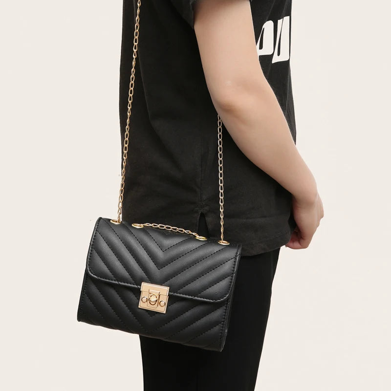 Lingge Chain Small Square Bag