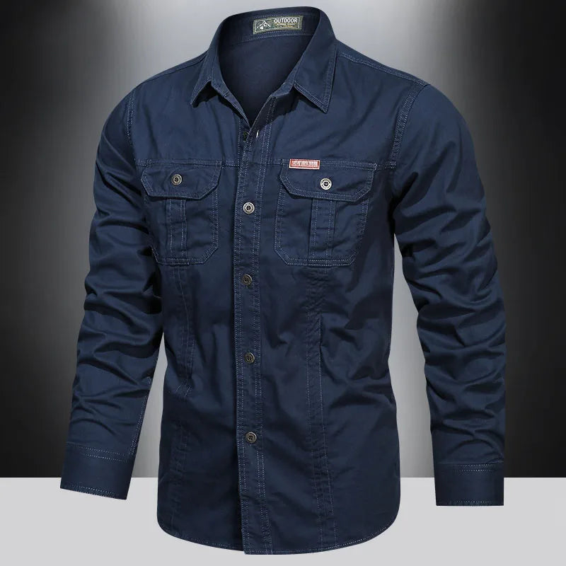 Cotton Cargo Shirt for Men