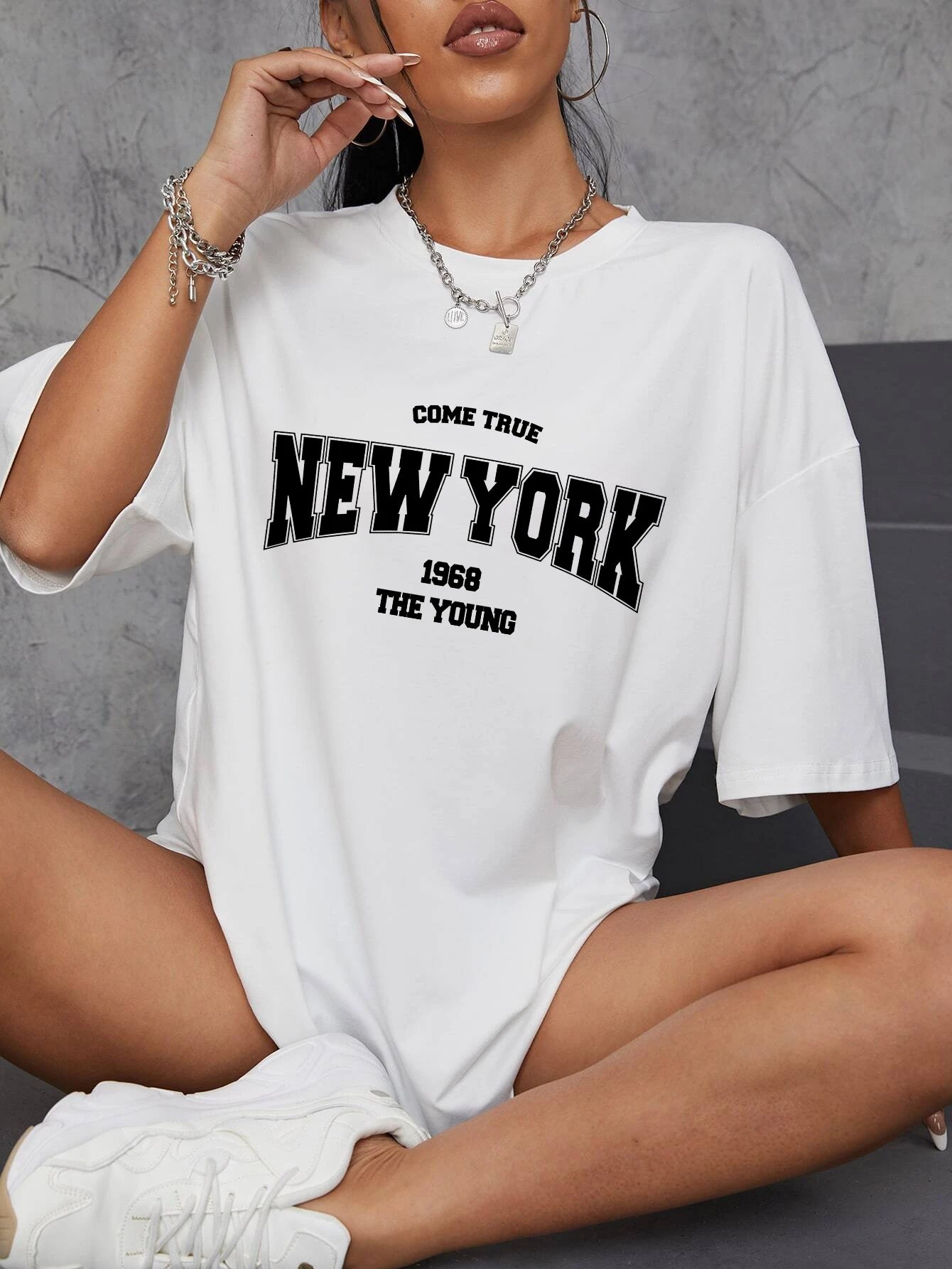The New York Is Young Cotton Woman Tshirts