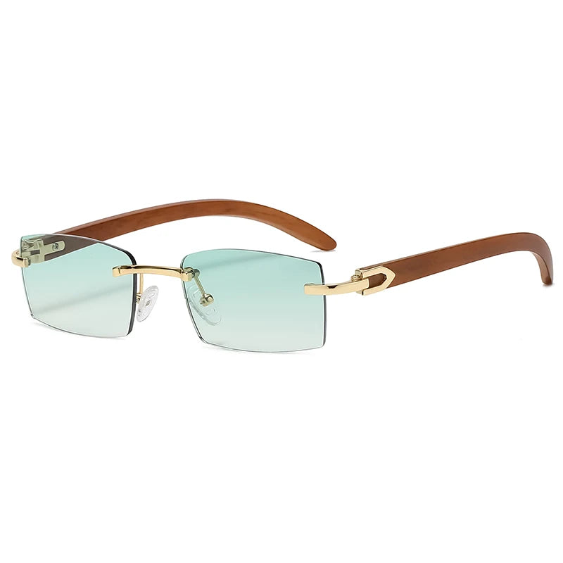 Rimless Rectangle Sunglasses