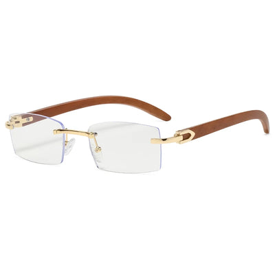 Rimless Rectangle Sunglasses