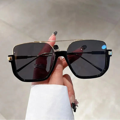 Retro Pilot Metal Sunglasses