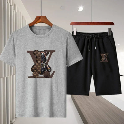 summer leisure men's sports suit