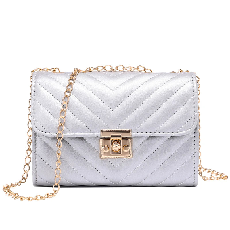 Lingge Chain Small Square Bag