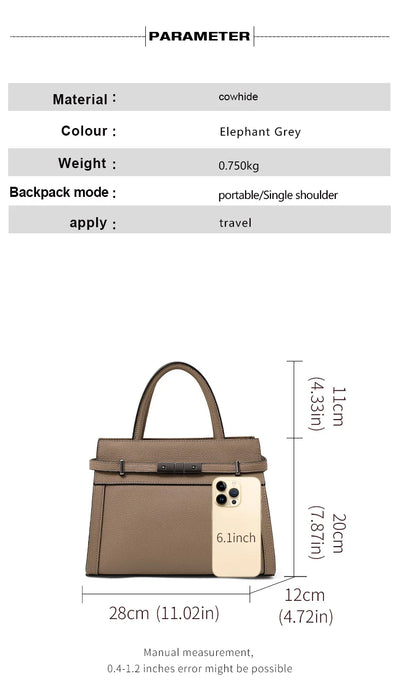 Genuine leather women's bag