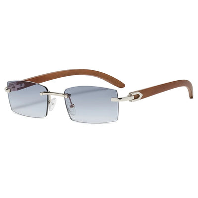 Rimless Rectangle Sunglasses