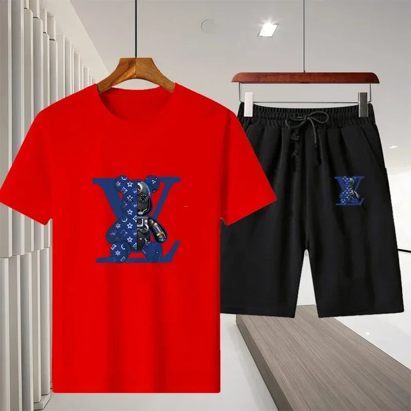 summer leisure men's sports suit