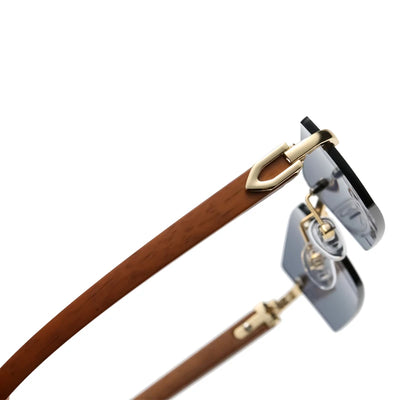 Rimless Rectangle Sunglasses