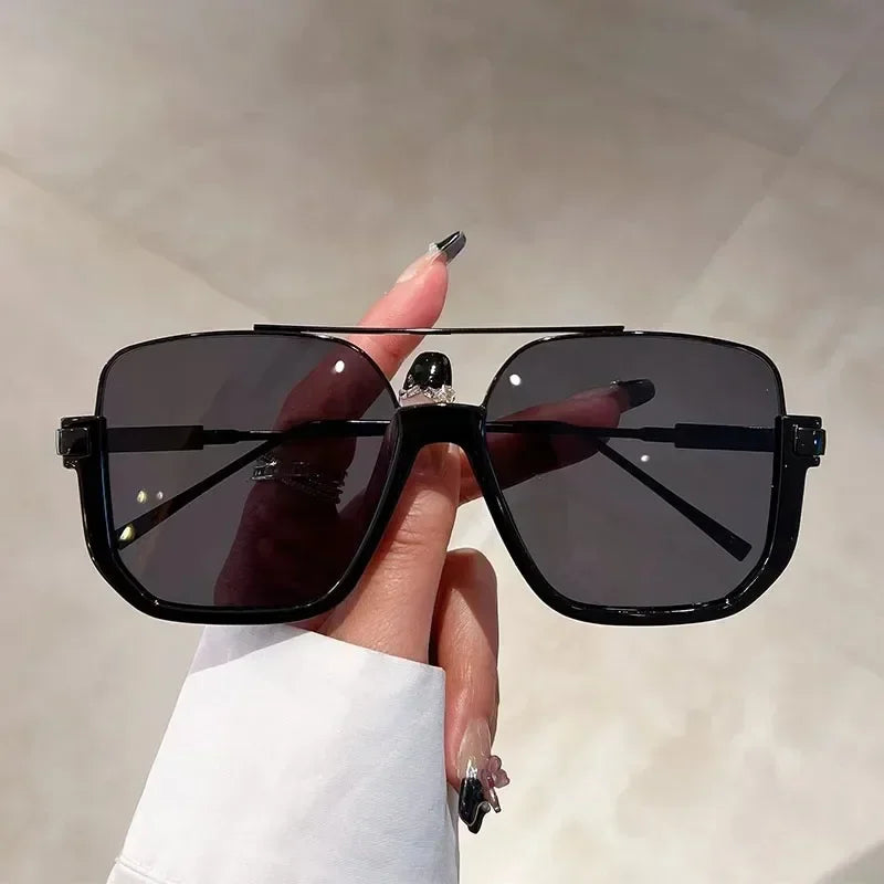Retro Pilot Metal Sunglasses