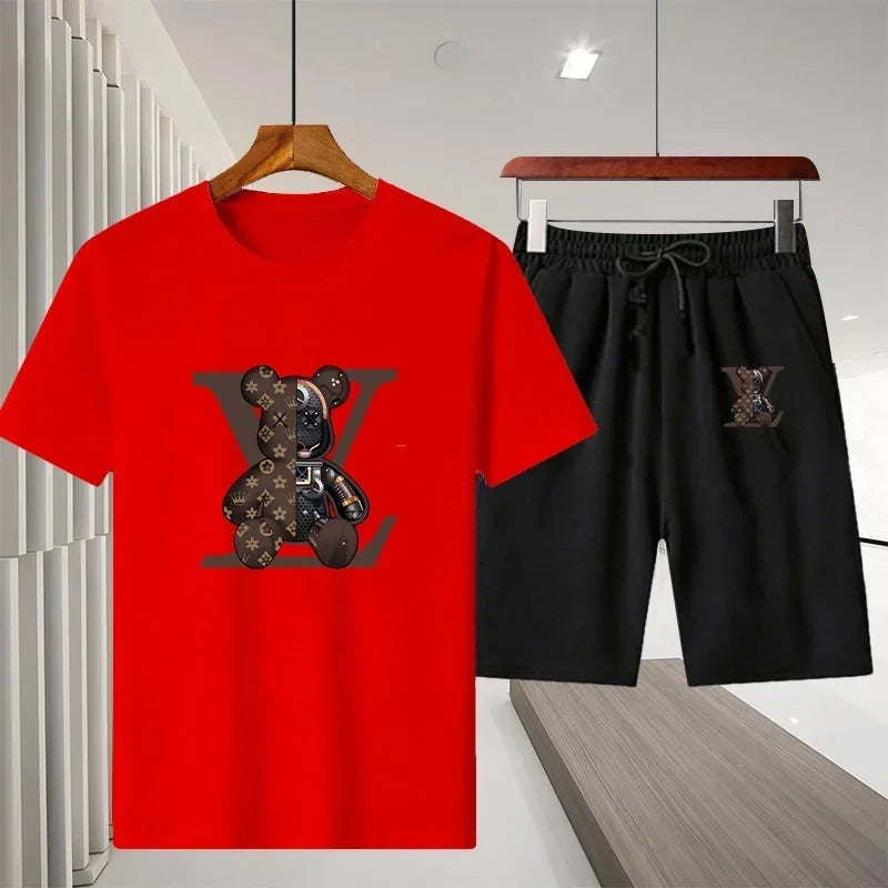 summer leisure men's sports suit