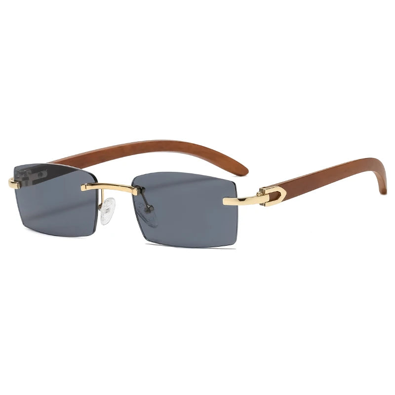 Rimless Rectangle Sunglasses