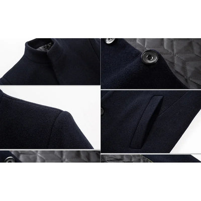 Autumn and Winter BROWON Brand Long Jackets for Men