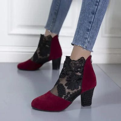 Women's Lace Heeled Shoes