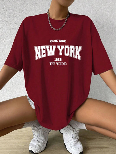 The New York Is Young Cotton Woman Tshirts