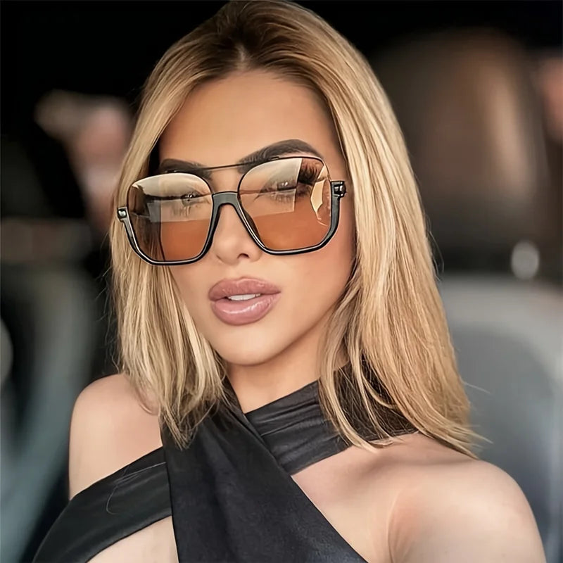 Retro Pilot Metal Sunglasses