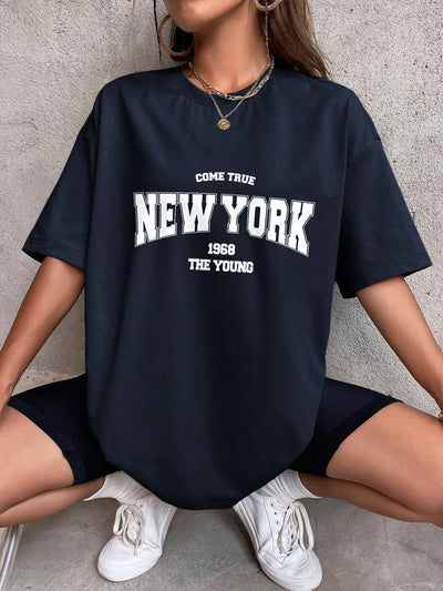 The New York Is Young Cotton Woman Tshirts