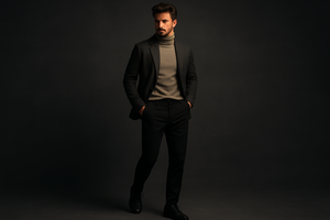 in dark grey background